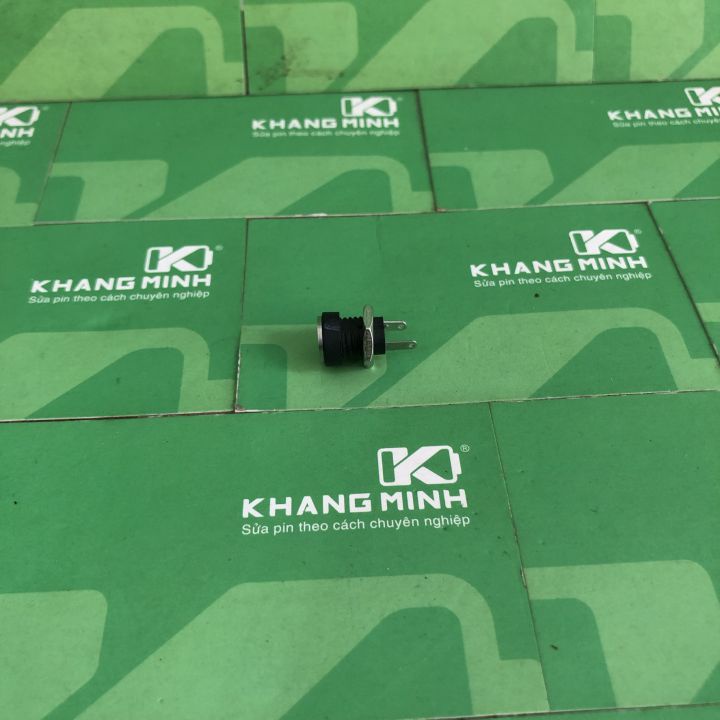 Giắc sạc DC 5.5*2.5mm, giắc cái, lỗ khoan 5mm