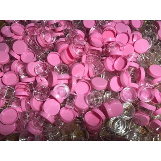 [ combo 10 lọ ] Hũ chiết mỹ phẩm 5gr nắp hồng