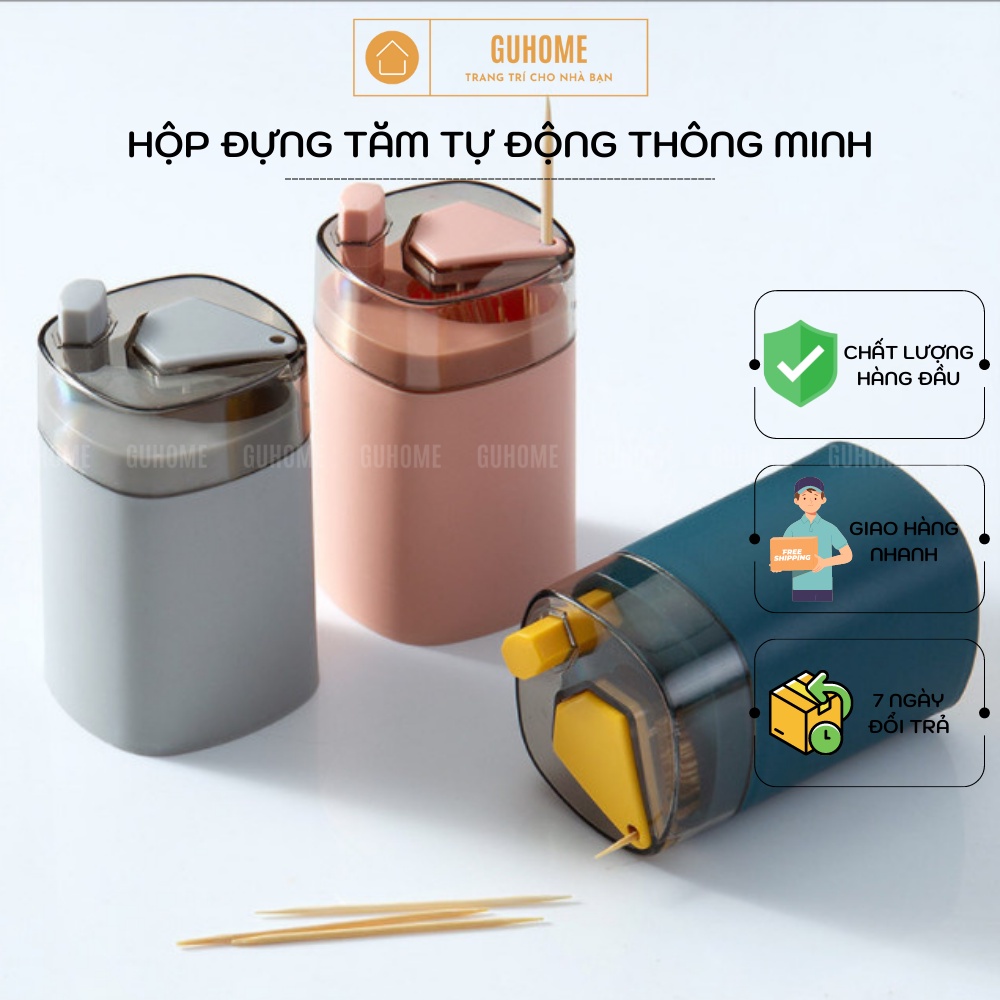 Hộp Đựng Tăm Tự Động Bật Thông Minh Nhựa cứng chắc chắn