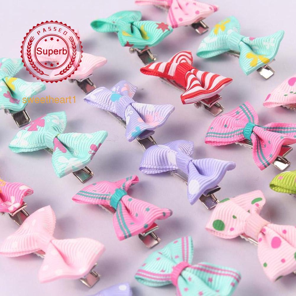1 Kẹp Tóc Hình Nơ Xinh Xắn Kiểu Hàn Quốc X4P4 Cho Bé