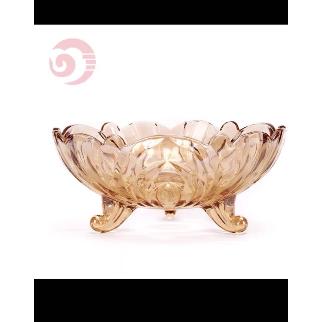 bát thủy tinh 3 chân đựng hoa quả | BigBuy360 - bigbuy360.vn