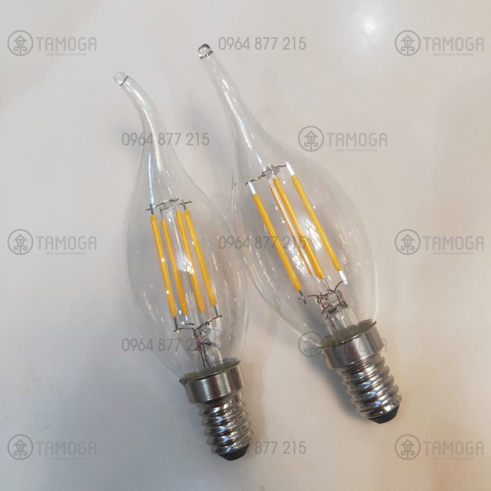Bóng đèn Led Edison nến râu ánh sáng vàng 4W BD 6004