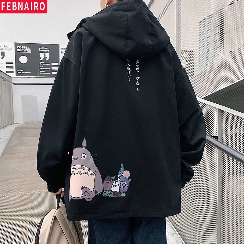 Áo Khoác In Họa Tiết Totoro Phong Cách Nhật Bản Cho Nam