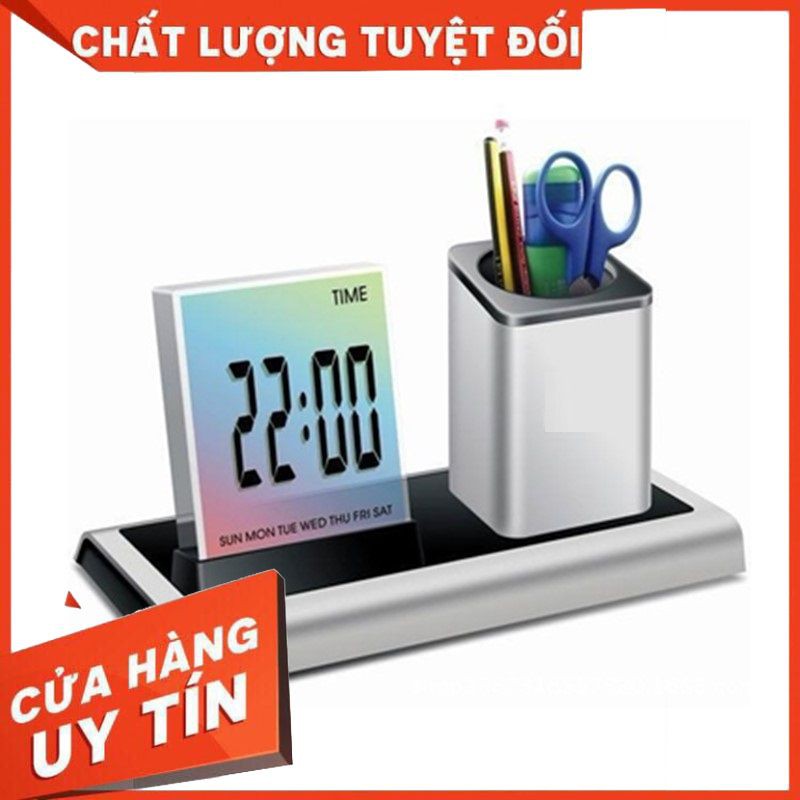 Đồng hồ để bàn điện tử kiêm hộp đựng bút V4 - 288A