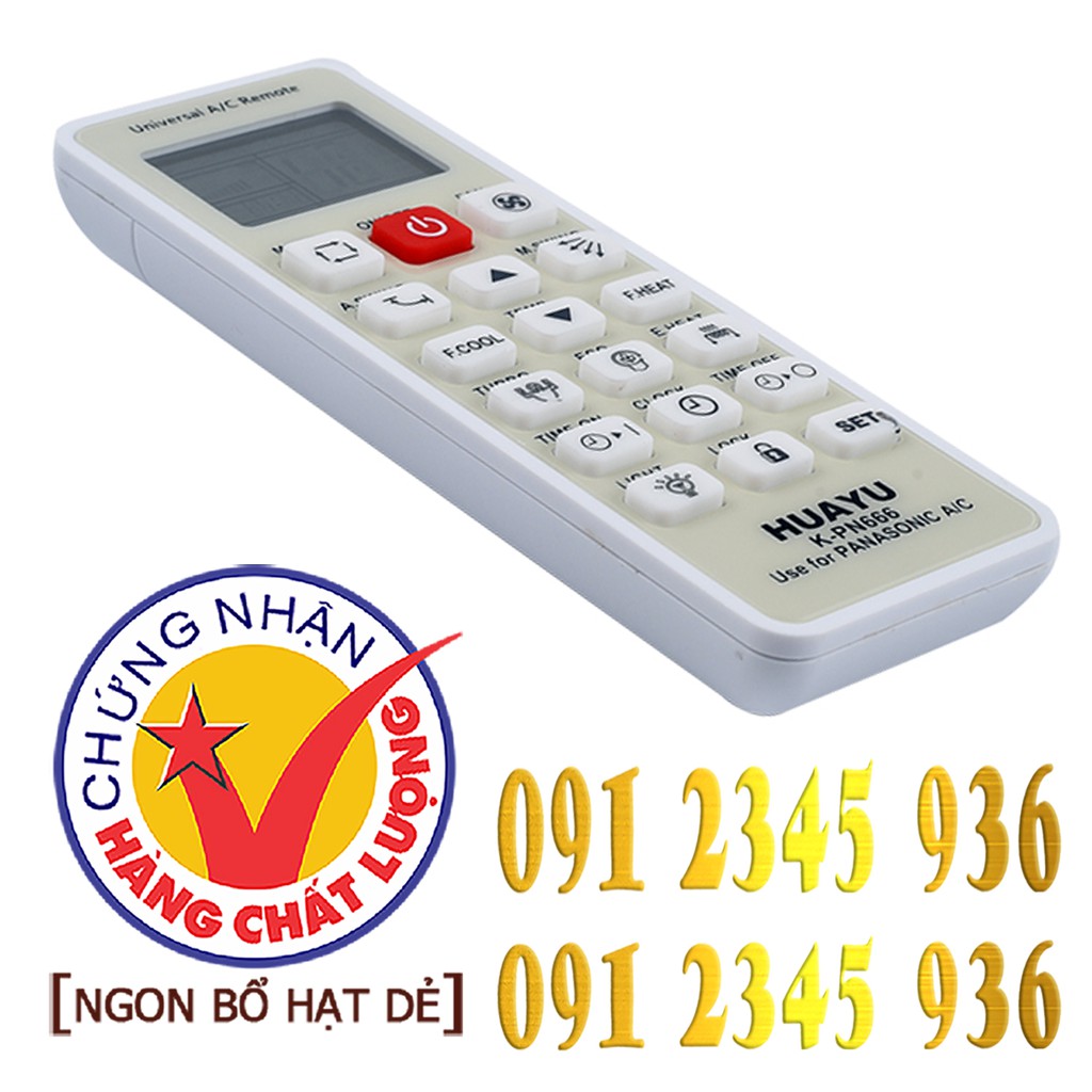 Remote Điều khiển Điều hòa Máy lạnh Panasonic &quot;Đa Năng&quot; HUAYU + &quot;HÀNG ĐẸP&quot;. (Mẫu số 18)