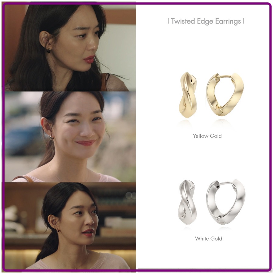 _ Khuyên tai bông tai nữ xinh bạc 925 phong cách Hàn Quốc giống Hye Jin phim Hometown Cha Cha Cha
