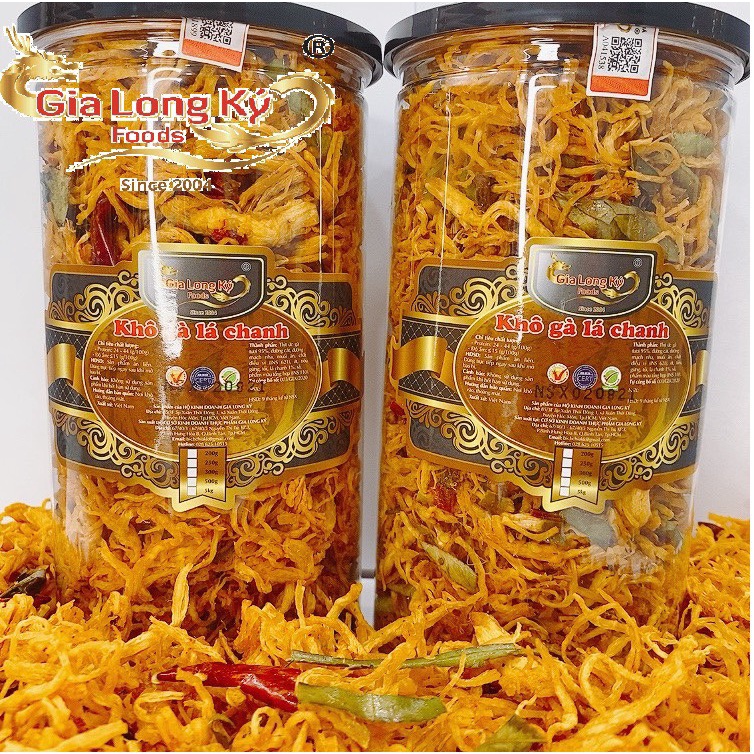 Khô Gà Lá Chanh GIA LONG KÝ 1KG, đồ ăn vặt ngon, thơm, thực phẩm chất lượng đảm bảo vệ sinh an toàn thực phẩm | BigBuy360 - bigbuy360.vn