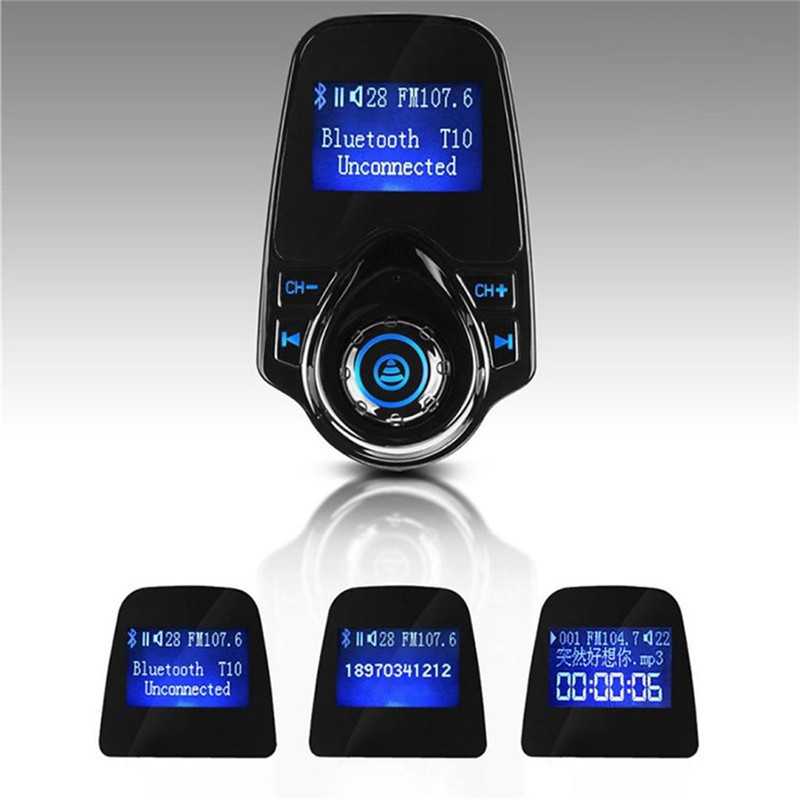 Củ Sạc Trên Ô Tô Bluetooth Không Dây Tích Hợp Fm Transmitter Mp3 Radio Bộ Sạc Usb