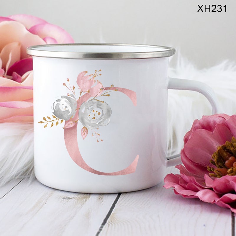 Flora Chữ In Men Cốc Cà Phê Đảng Nước Uống Cốc Nước Cốc Cốc Nhà Bếp Drinkware Nhà Ấm Nhà