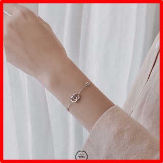 Vòng tay bạc Ý 2 chữ C kết hợp CCL – Lắc tay bạc ViVi_Gift