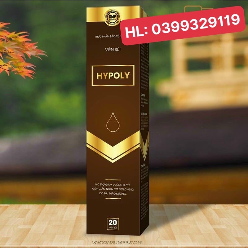 Viên sủi hypoly [hỗ trợ giảm đường huyết, hỗ trợ giảm nguy cơ biến chứng do đái tháo đường]