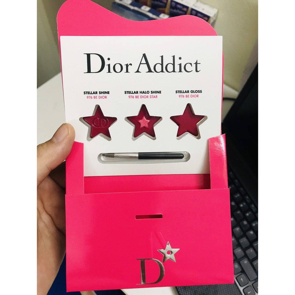 Dio.r Sample mẫu thử Son Dio.r Addict 3 mẫu Stellar Shine Halo Gloss (Hàng Mới Về) tem phụ chính hãng