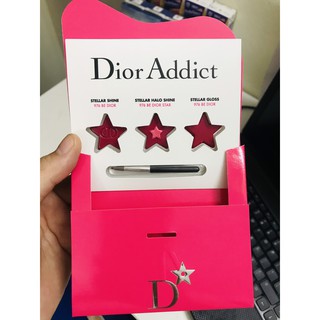 Dio.r  Sample mẫu thử Son Dio.r  Addict 3 mẫu Stellar Shine Halo Gloss (Hàng Mới Về) tem phụ chính hãng