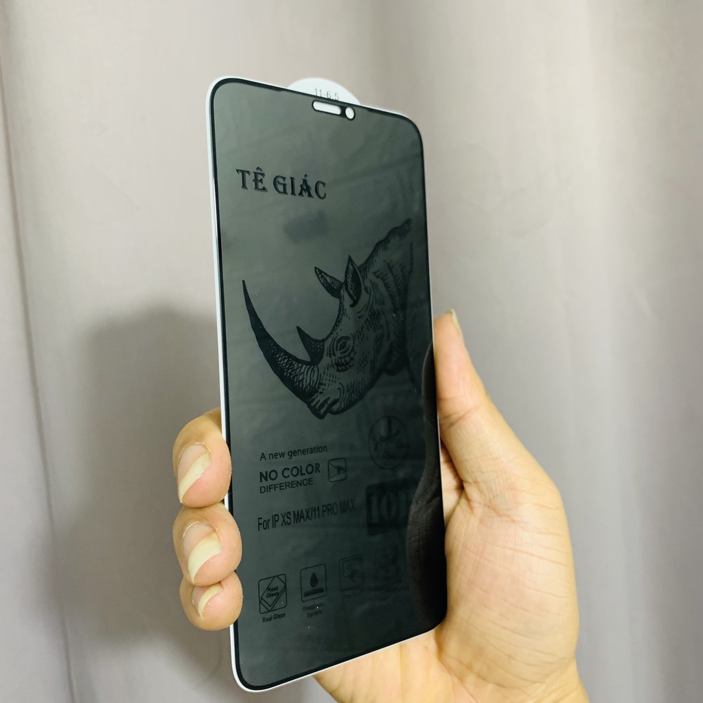Cường lực Chống nhìn trộm TÊ GIÁC iPhone Xs max/ 11 pro max CAO CẤP