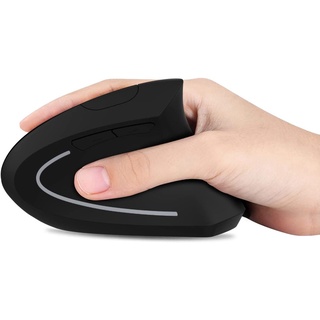 Vertical Mouse, Ergonomic Mouse Wireless, Computer Mouse with 2.4G Portable Slim Optical Cordless Mouse Silent for Laptop Optical Mouse with 6 Buttons for Laptop, MacBook
