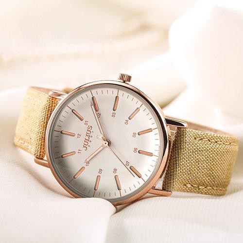 Đồng hồ nữ Julius Hàn Quốc JA-910 dây da