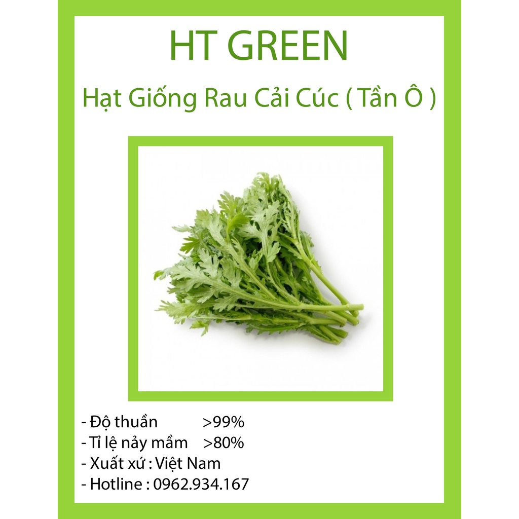 Hạt Giống Rau Cải Cúc - Tần Ô