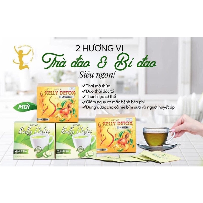 Trà Đào Detox Hộp 15 gói( Chính hãng)