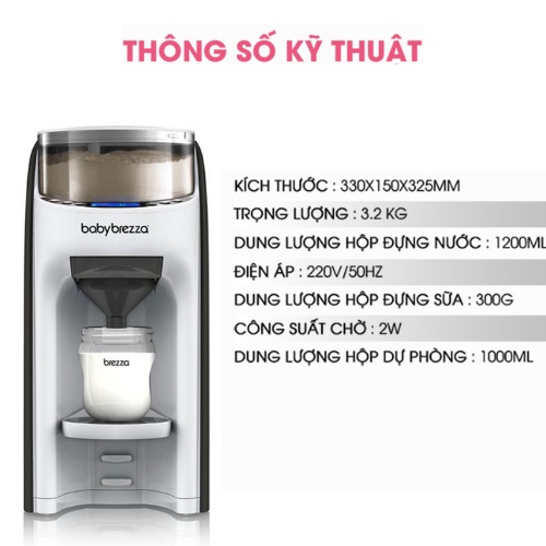 [BH chính hãng] Máy pha sữa Baby Brezza Formula Pro: hàng Mỹ+ hỗ trợ kĩ thuật trọn đời