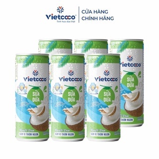[Combo 2 Lon] Sữa Dừa Tươi Vietcoco 240ml
