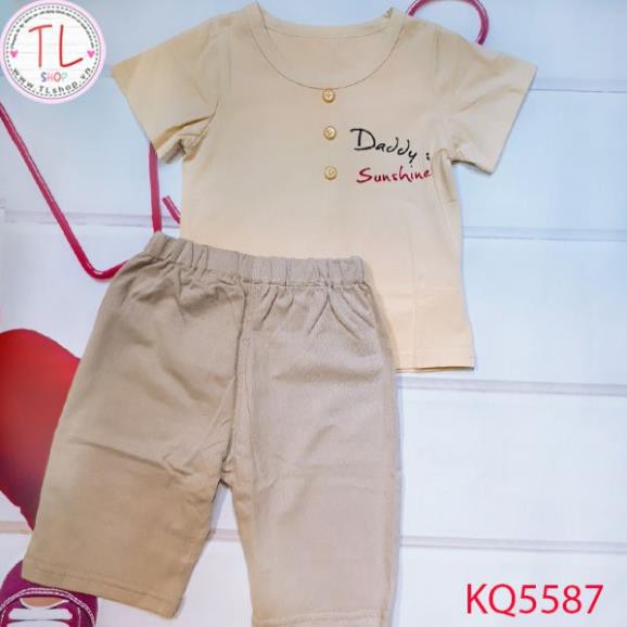 Thời trang trẻ em - Bộ áo quần thun ngắn cho bé năng động - Quần áo bé trai - Bộ bé trai - Quần áo bé gái - Bộ bé gái