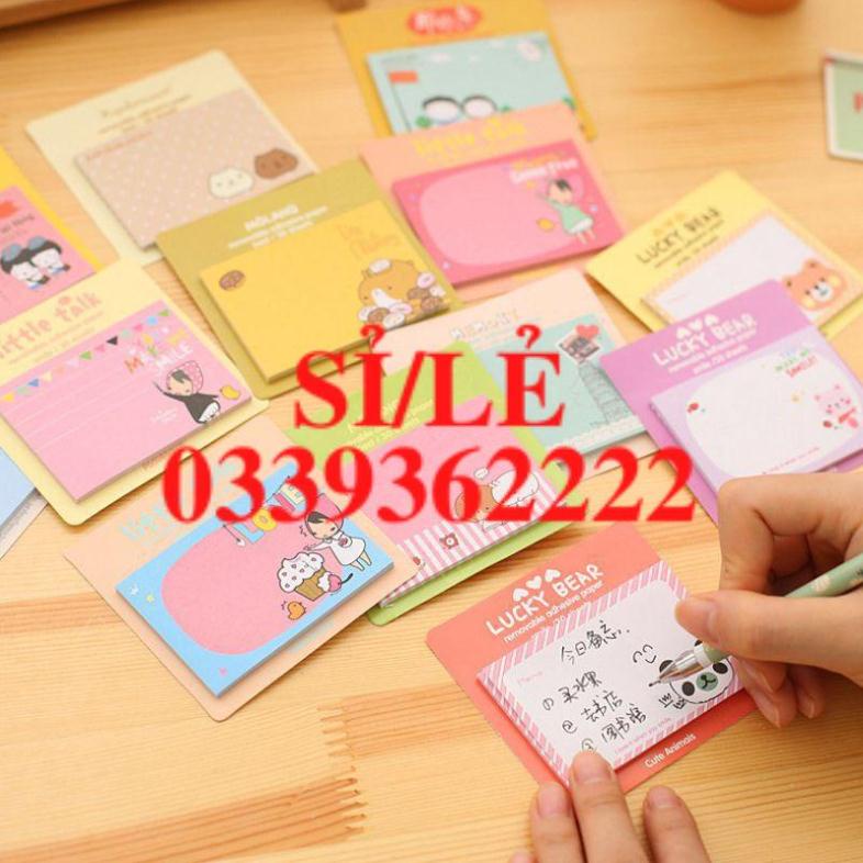 [ HAIANHSHOP ] Giấy Note Ghi Chú Hình Chữ Nhật - Giấy Note Hoạt Hình Nhiều Mẫu Đáng Yêu Trang Trí Sổ Duashop &gt;