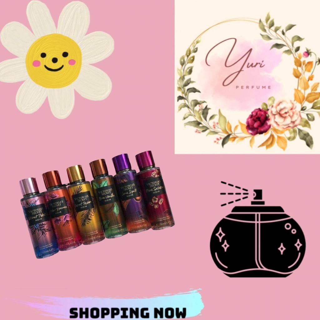 Mẫu thử xịt thơm Body Mist Victoria's Secret- Velvet Petals Noir 250ml (HÀNG CÓ SẴN)