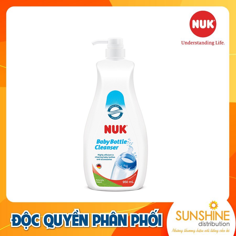 Nước rửa bình sữa NUK công thức tiêu chuẩn châu Âu