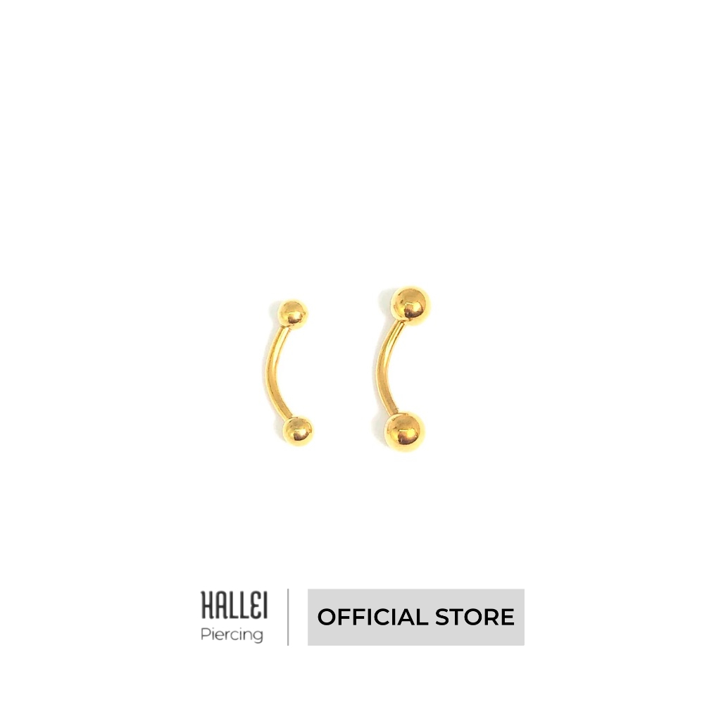 Khuyên Chân Mày Basic Surgical Steel Vàng HL03 (HALLEI | Official Store)