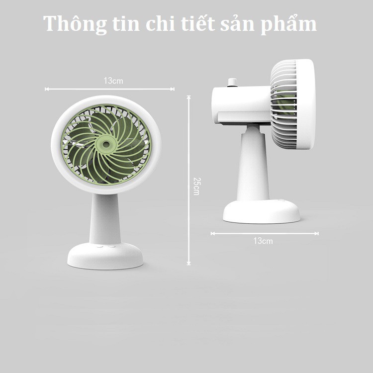 QUẠT PHUN SƯƠNG MINI ĐỂ BÀN, QUAT MINI 550FP05, HẠ NHIỆT MÙA HÈ LÀM ẨM KHÔNG KHÍ