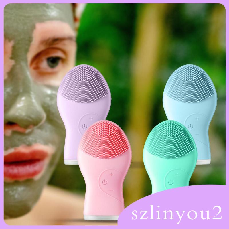 Máy rửa mặt điện bằng silicon giúp mát xa và tẩy tế bào chết chuyên sâu