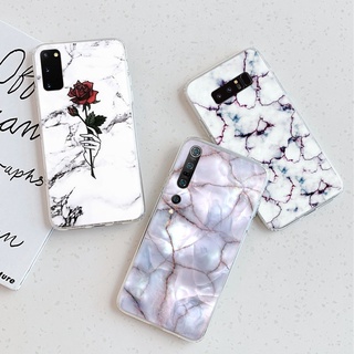 Ốp Điện Thoại Dẻo Trong Suốt Họa Tiết Vân Đá Đơn Giản Thời Trang Cho Xiaomi Redmi Note 9 Pro Max 9s 9c 9a Tt198