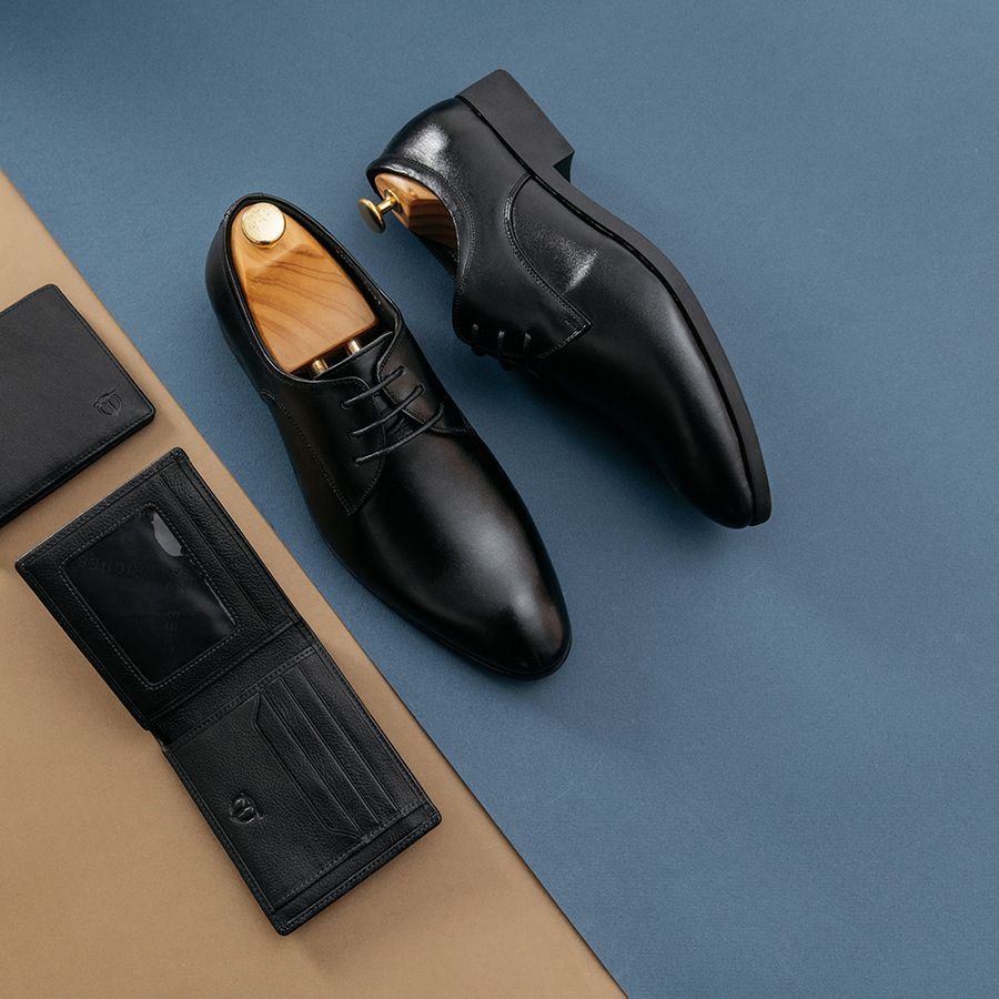 Giày da nam công sở Derby da bò xịn cao cấp, sang trọng hàng hiệu Tâm Anh mã GNTA5502-D