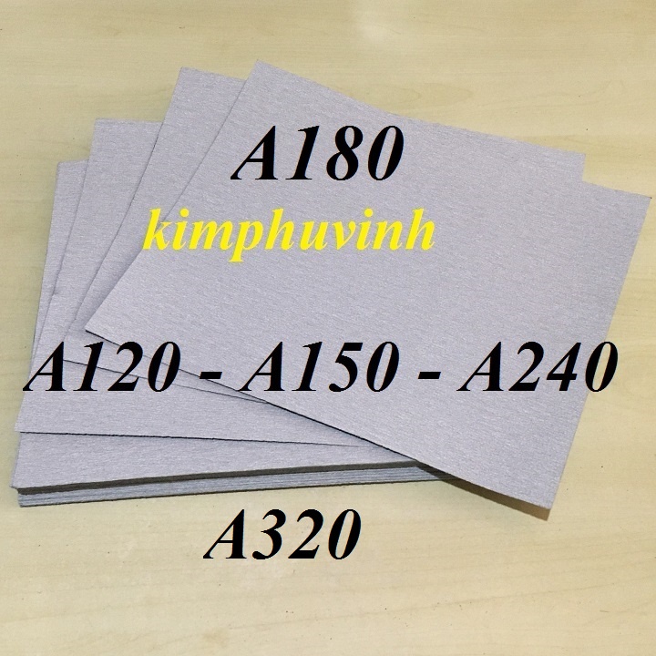 01 TỜ - A120, A150, A180, A240, A320 GIẤY NHÁM NHẬT XANH (TRẮNG) - GIẤY NHÁM NHẬT CHÀ GỖ