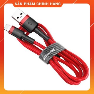 Cáp baseus cafule lightning dành cho iphone/ipad, sạc nhanh và truyền dữ liệu tốc độ cao 1m/2m