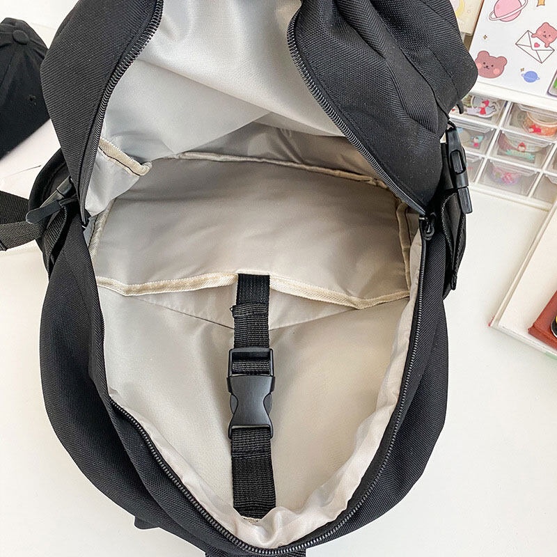 YA ZHOU LONG  Ba Lô Đi Học Mềm Mại Họa Tiết Hoạt Hình Sáng Tạo Kiểu Hàn Quốc Cho Nữ ins