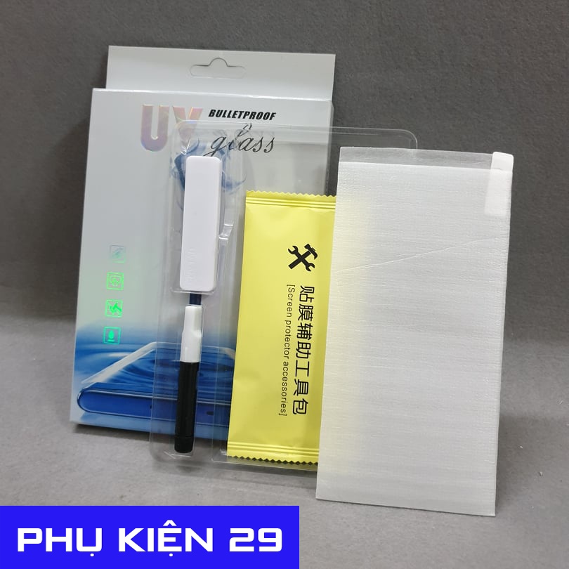Dán kính cường lực siêu mượt FULL màn FULL keo 3D UV Glass Pro+ 9H