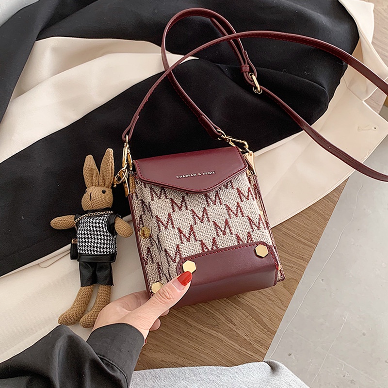 Túi Đeo Chéo Phong Cách Retro Pháp Thanh Lịch Cho Nữ