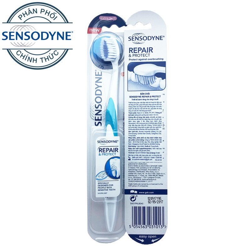 BÀN CHẢI ĐÁNH RĂNG SENSODYNE REPAIR&amp; PROTECT EXTRA SOFT