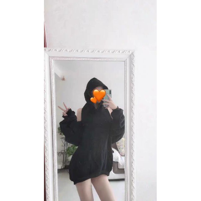 (order) Áo hoodie open back mặc 2 kiểu dây kéo điều chỉnh phong cách kèm hình thật - Quảng Châu