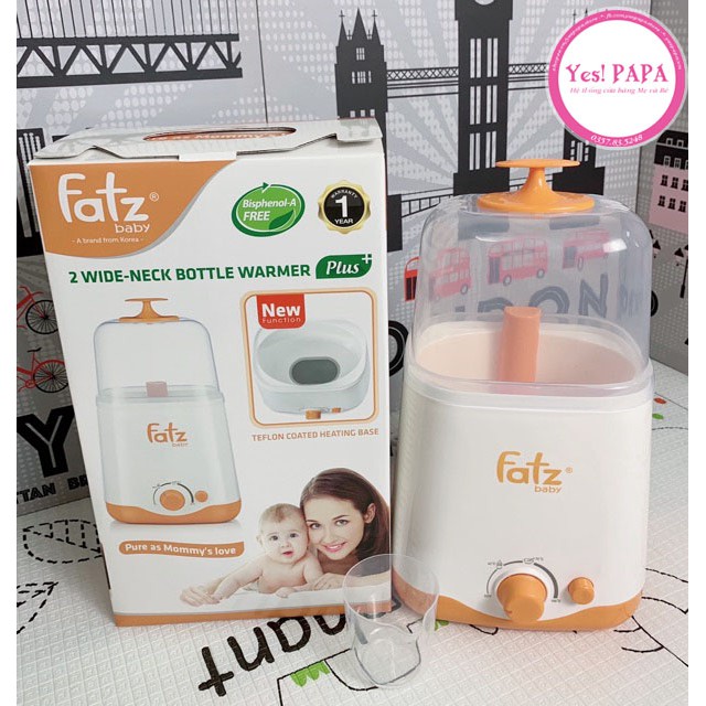 Máy hâm sữa 2 bình cổ rộng FATZ BABY 2in1 FB3012SL