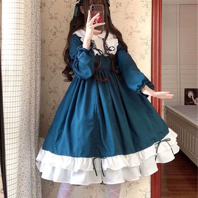 [Sẵn Đỏ] Đầm Lolita Prinsecc OP - Kèm ảnh thật +video✨