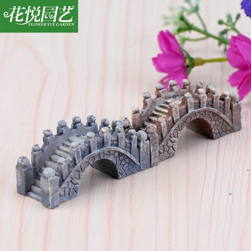 Resin bridge decoration palace retro phong cách jiangnan bridge sáng tạo nghệ thuật trang trí vật liệu