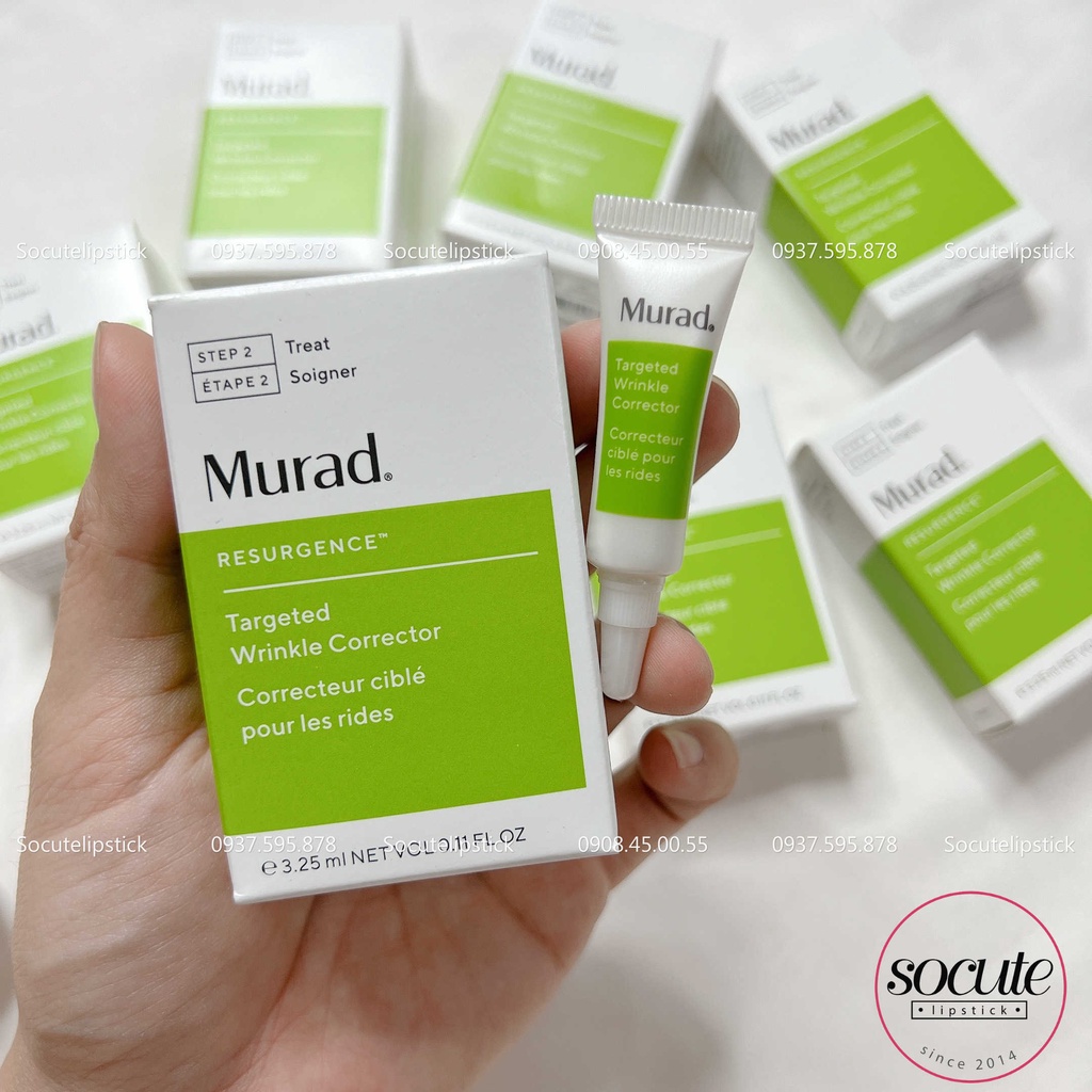 Tinh chất Serum Murad Targeted Wrinkle Corrector làm giảm nếp nhăn vùng mắt, trán, làm mờ rãnh cười, chống lão hoá