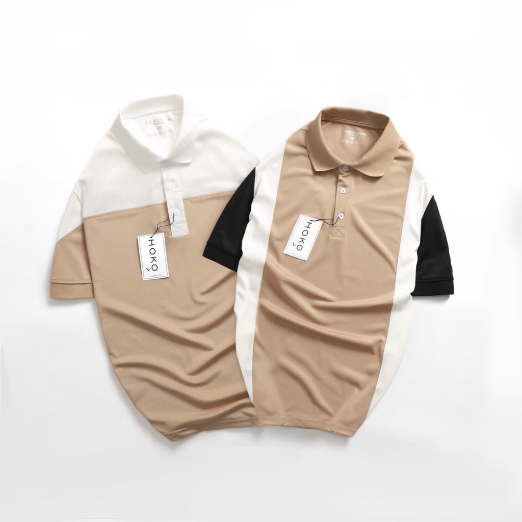 Áo Thun Nam Cổ Bẻ Phối Màu chất Cotton Mát Thấm Hút Tốt Đủ Size Mặc Đẹp Lịch Lãm [NEW UNISEX]