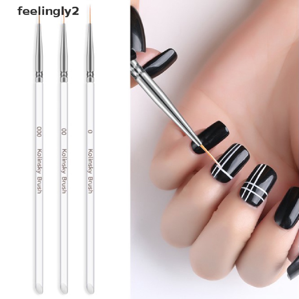 Set 3 Cọ Vẽ Trang Trí Móng Nghệ Thuật Chuyên Nghiệp