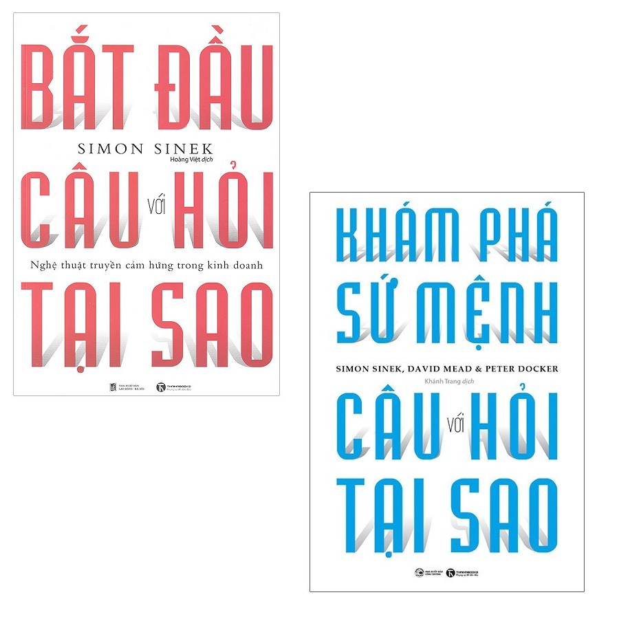 Sách Thái Hà - Combo Bắt Đầu Với Câu Hỏi Tại Sao + Khám Phá Sứ Mệnh Với Câu Hỏi Tại Sao (2 Cuốn)