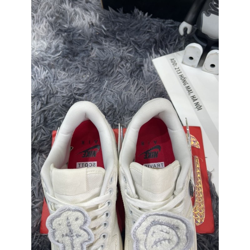 Giầy thể thao sneaker aforone x travit scott trắng thấp phản quang