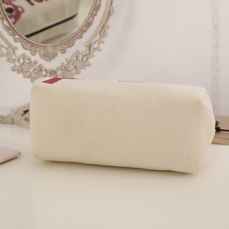Túi Đựng Bút Bằng Vải canvas In Hình Gấu Bentoy Milkjoy Thời Trang Hàn Quốc