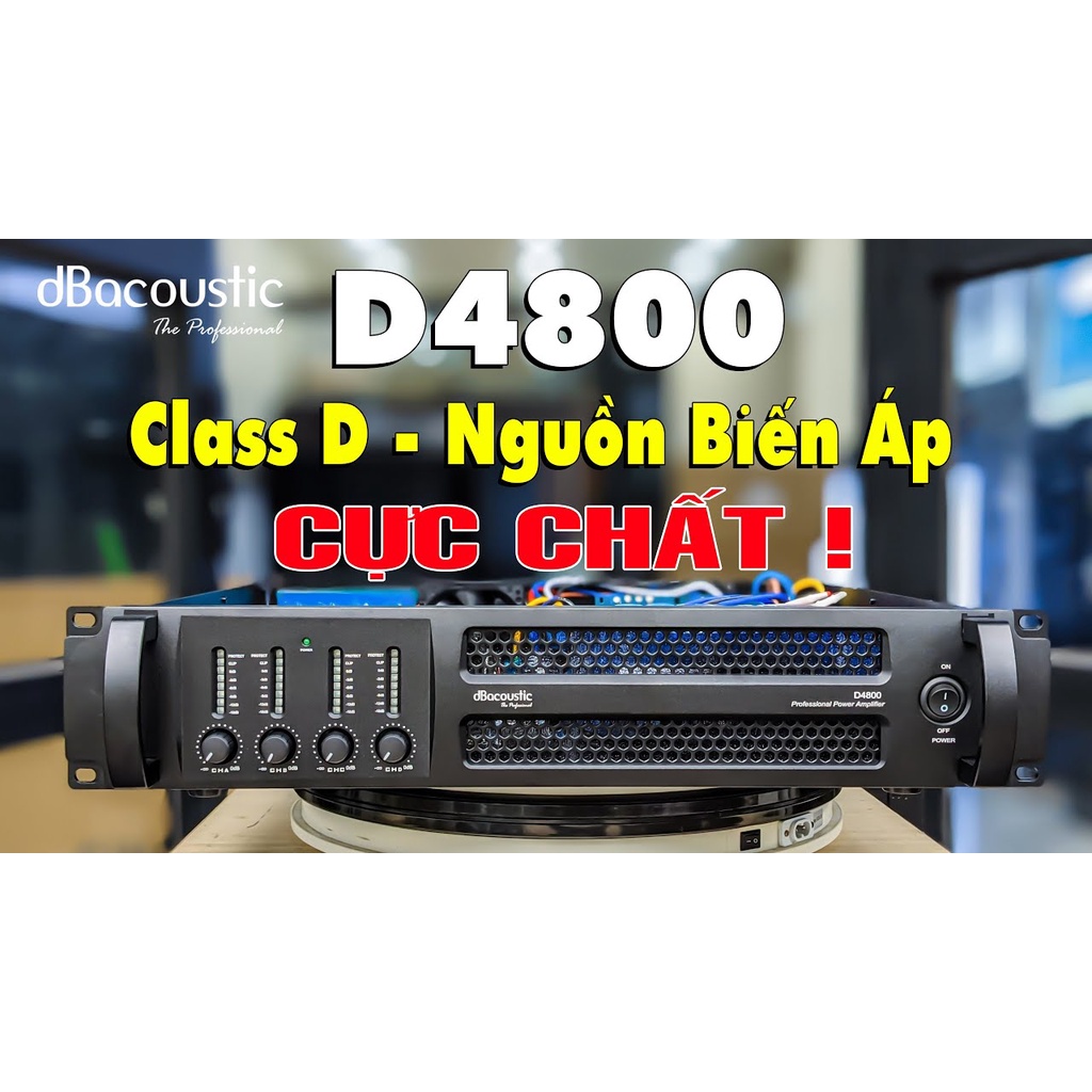 Main Cục Đẩy 4 kênh db Acoustic D4800 - Hàng Chính Hãng - Gia Khang Shop